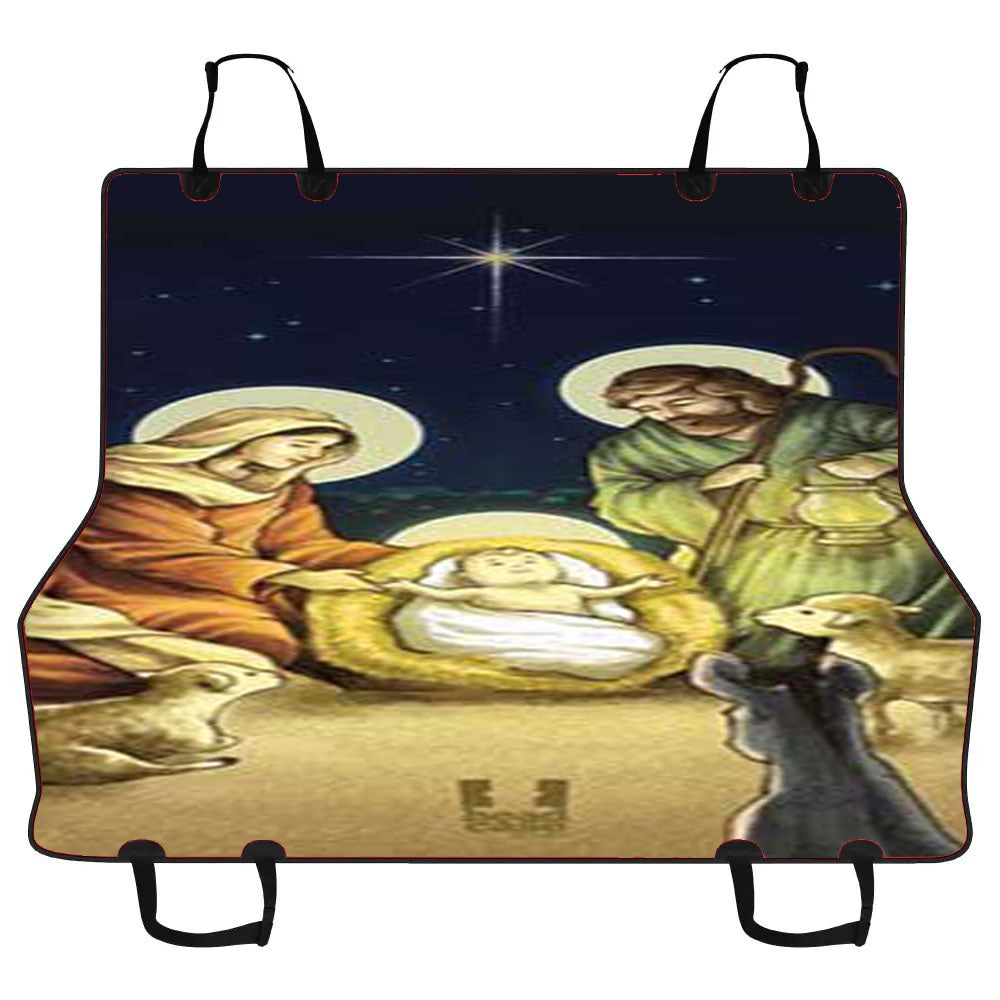 Christmas Nativity Car Pet Seat Cover