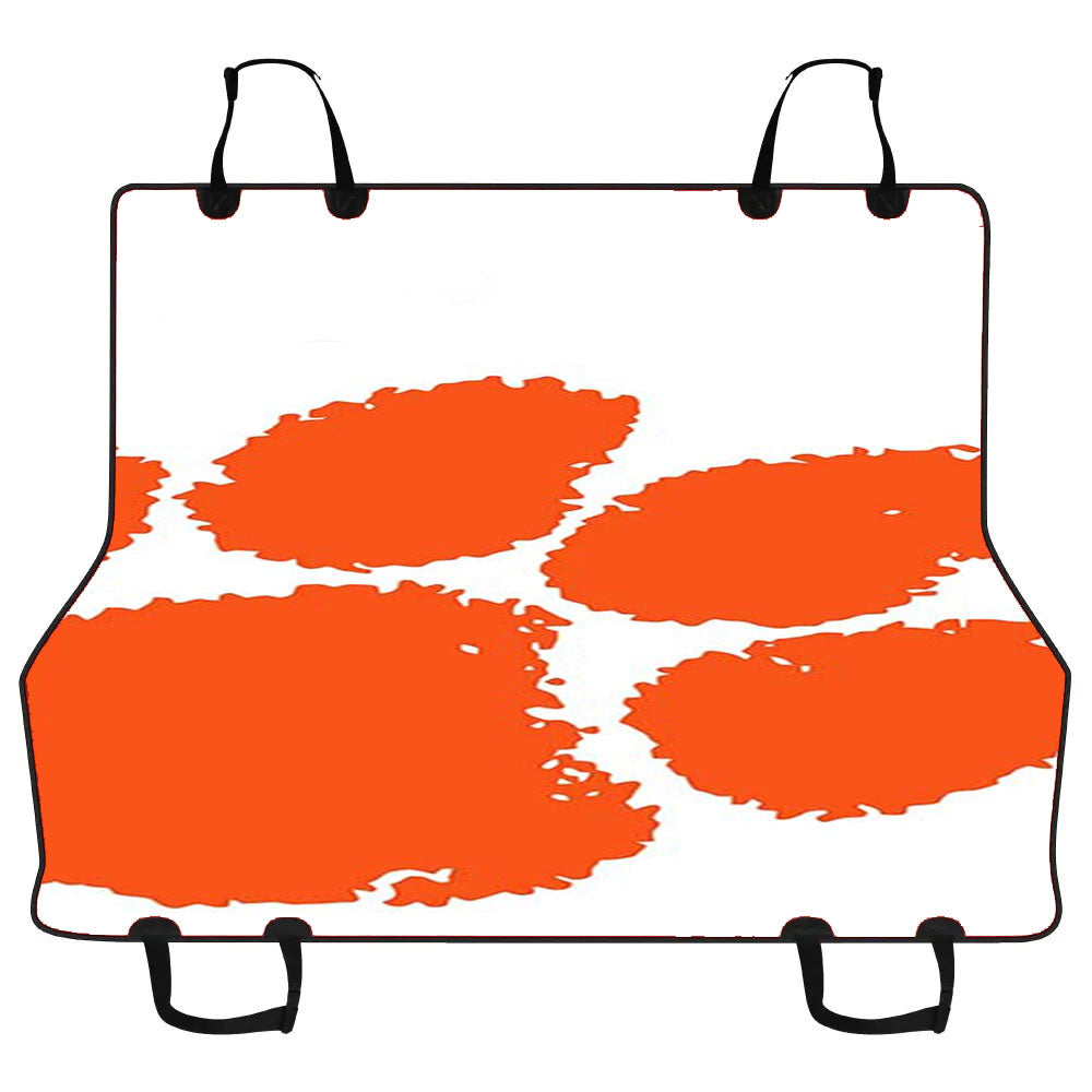 Clemson Tiger Paw Logo Car Pet Seat Cover