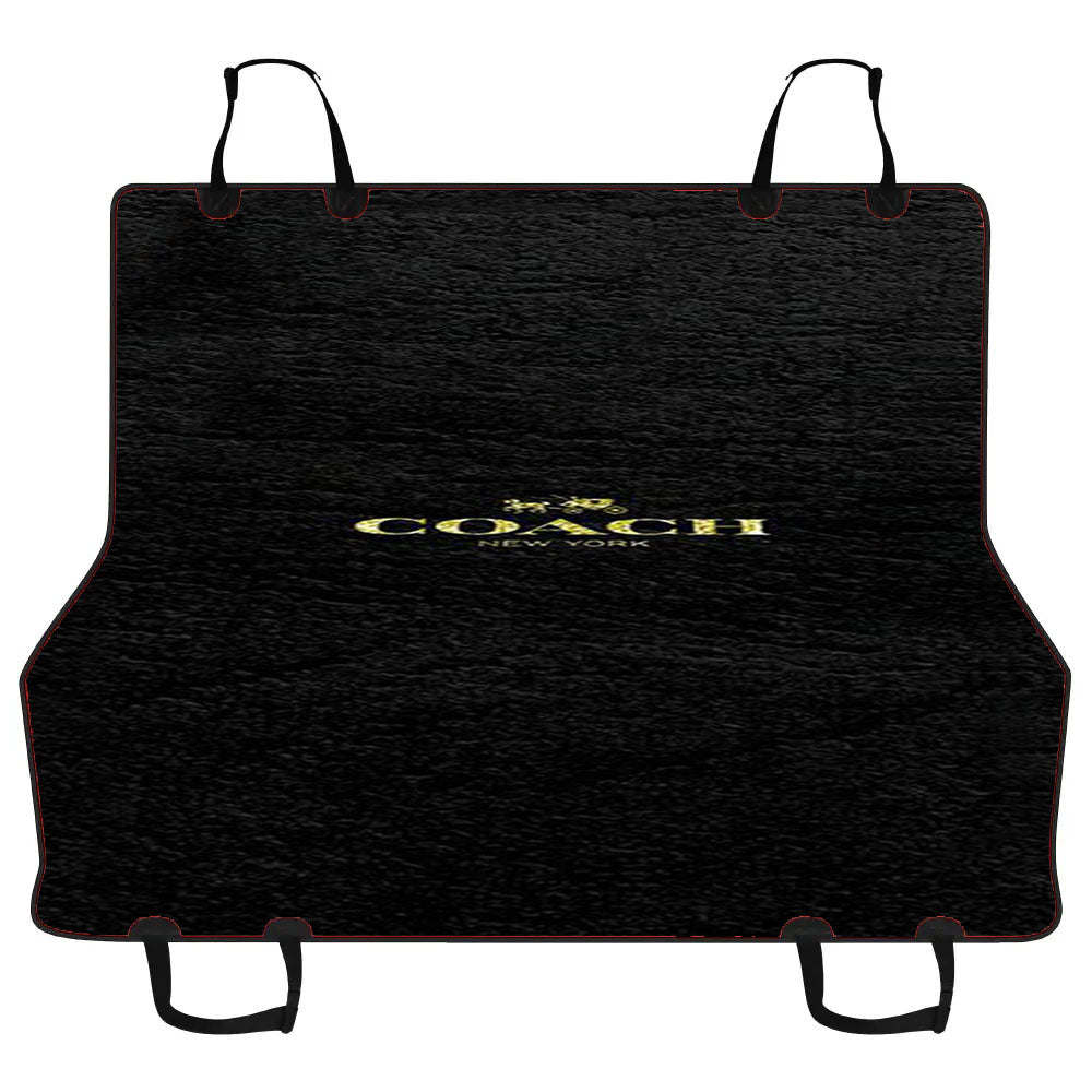 Coach New York Black Leather Car Pet Seat Cover