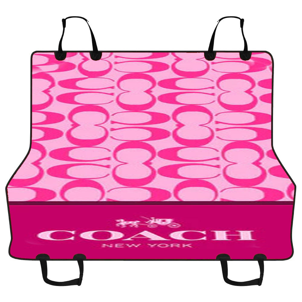 Coach New York Pink Pattern Car Pet Seat Cover