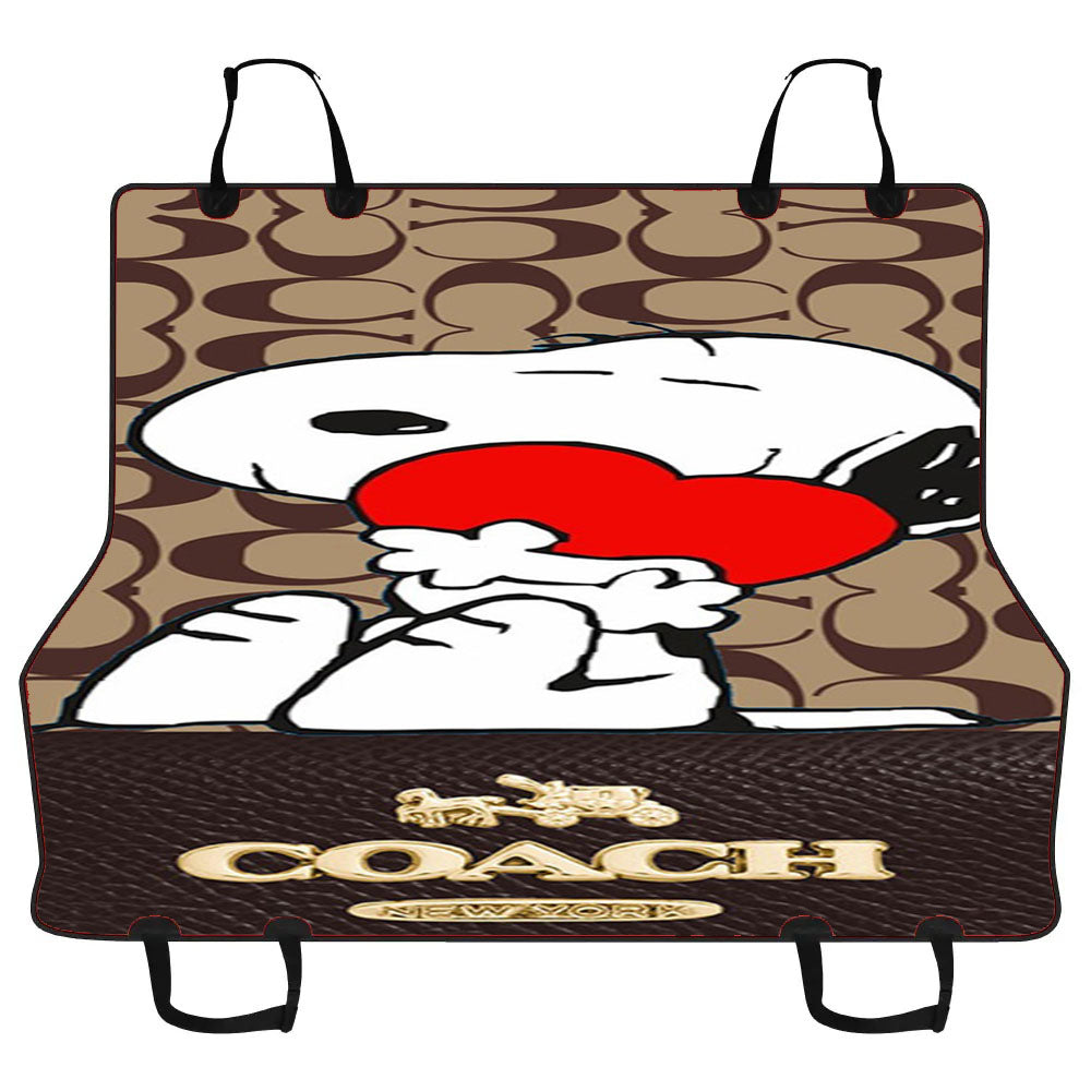 Coach New York Snoopy Car Pet Seat Cover