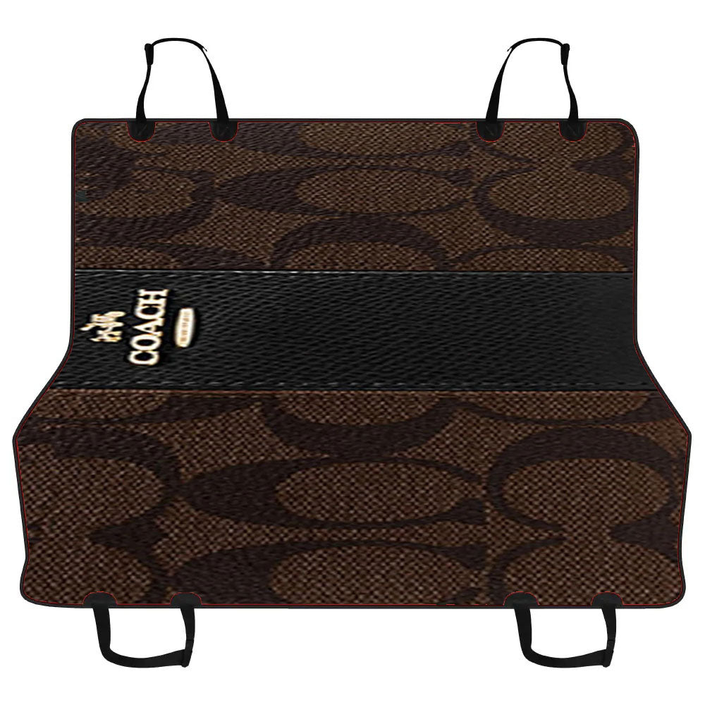 Coach Wallet Pattern Car Pet Seat Cover