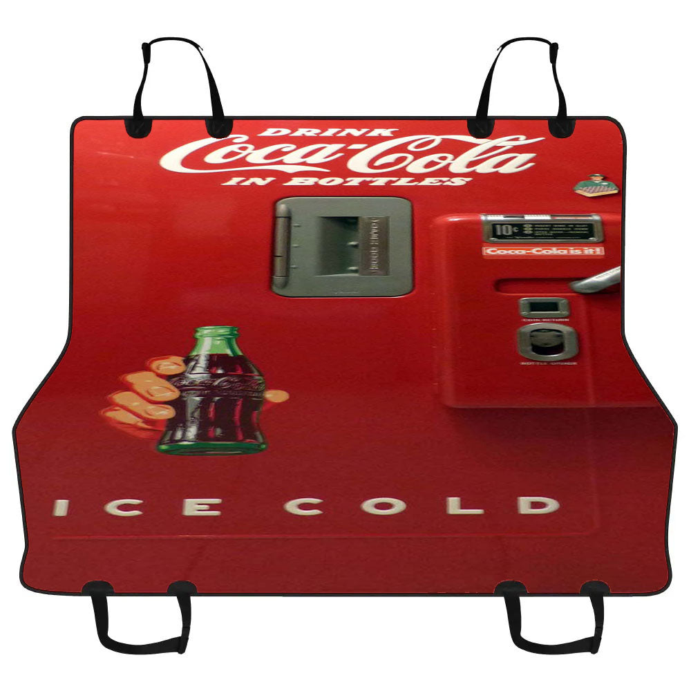 Coca Cola In Bottles Ice Cold Vending Machine Car Pet Seat Cover