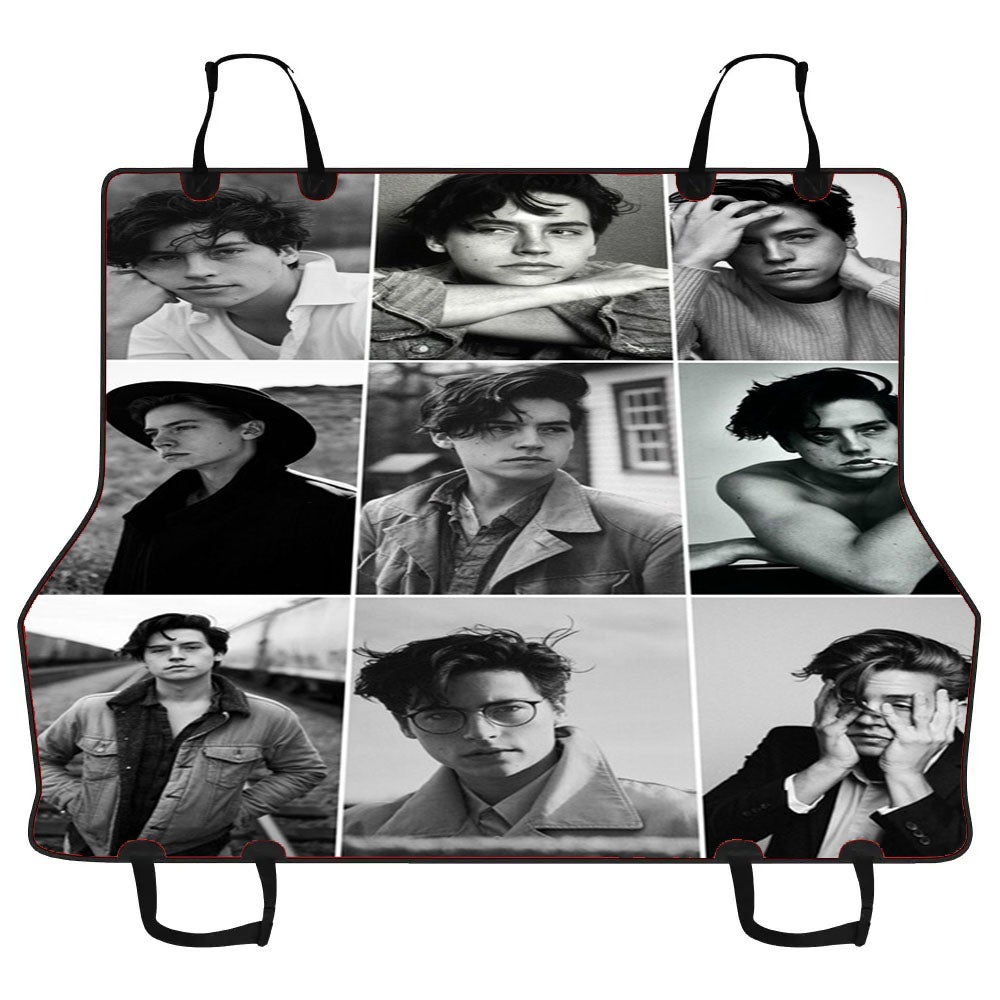 Cole Sprouse Black And White Aesthetic Collage Car Pet Seat Cover
