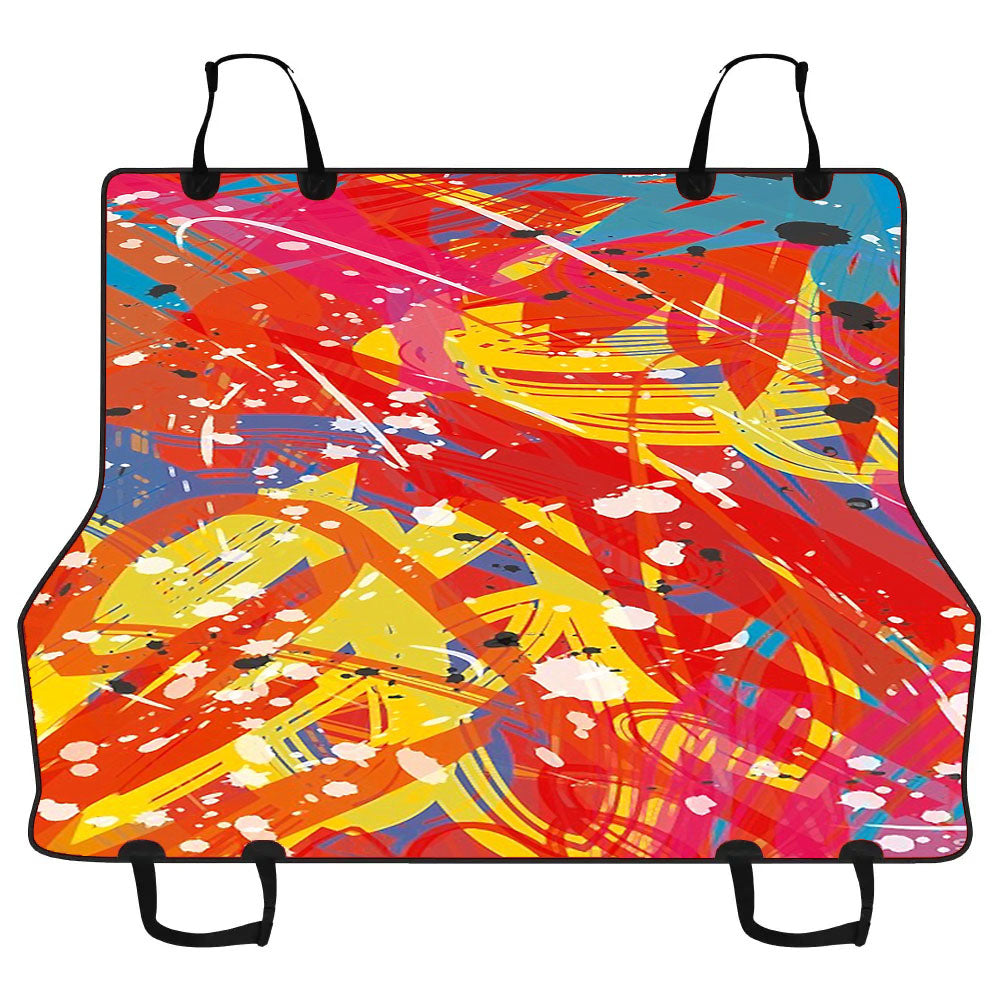 Colorful Abstract Painting Car Pet Seat Cover