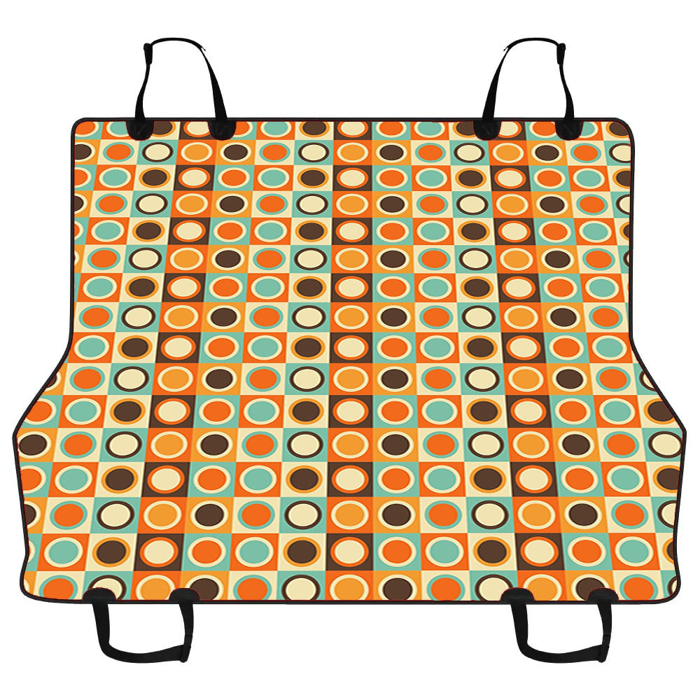 Colorful Circle Retro Car Pet Seat Cover