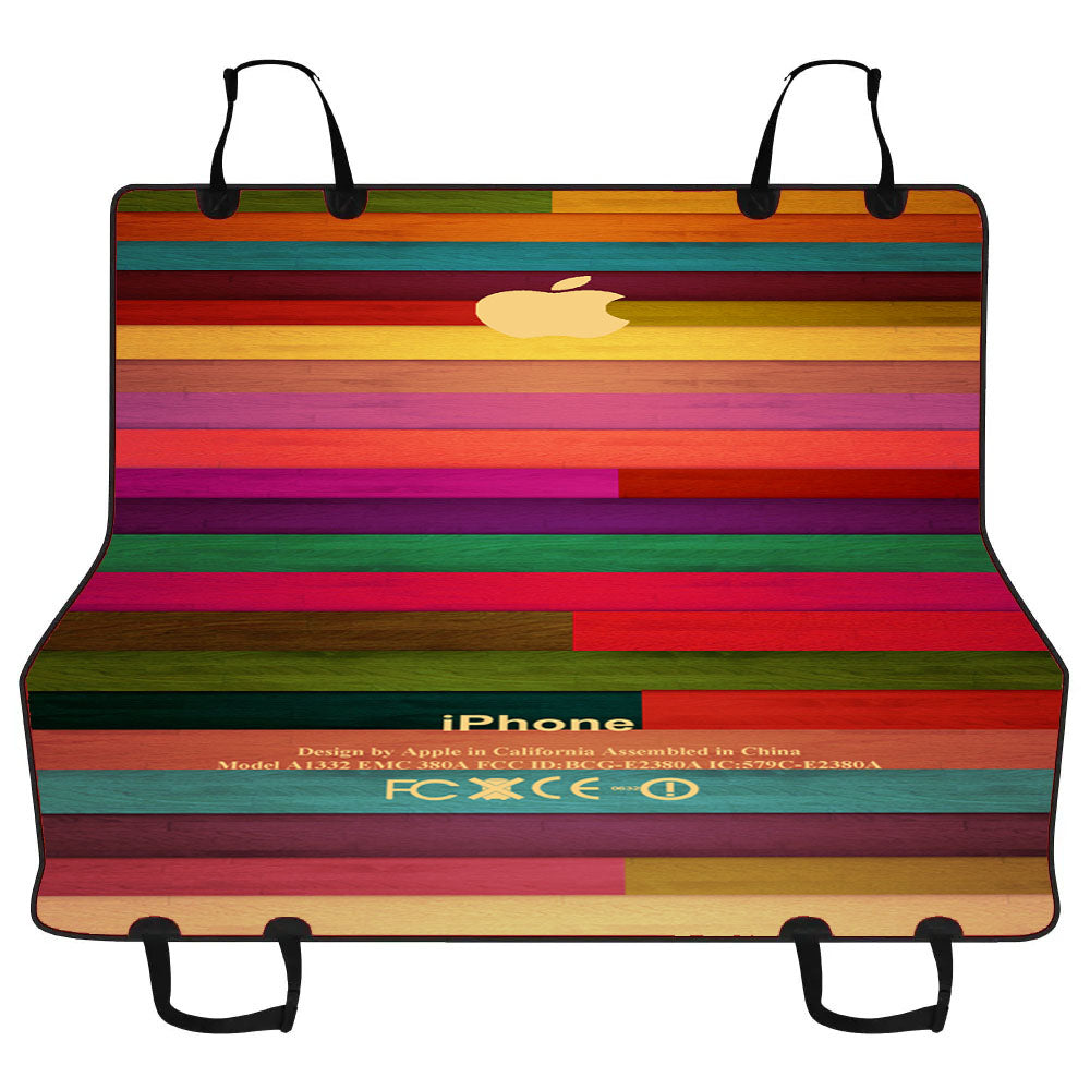 Colorful Wood Pattern Car Pet Seat Cover