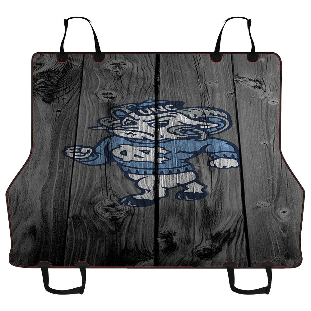 Colosseum North Carolina Tar Heels Strutting Ram Logo Dark Wood Wallpaper Car Pet Seat Cover