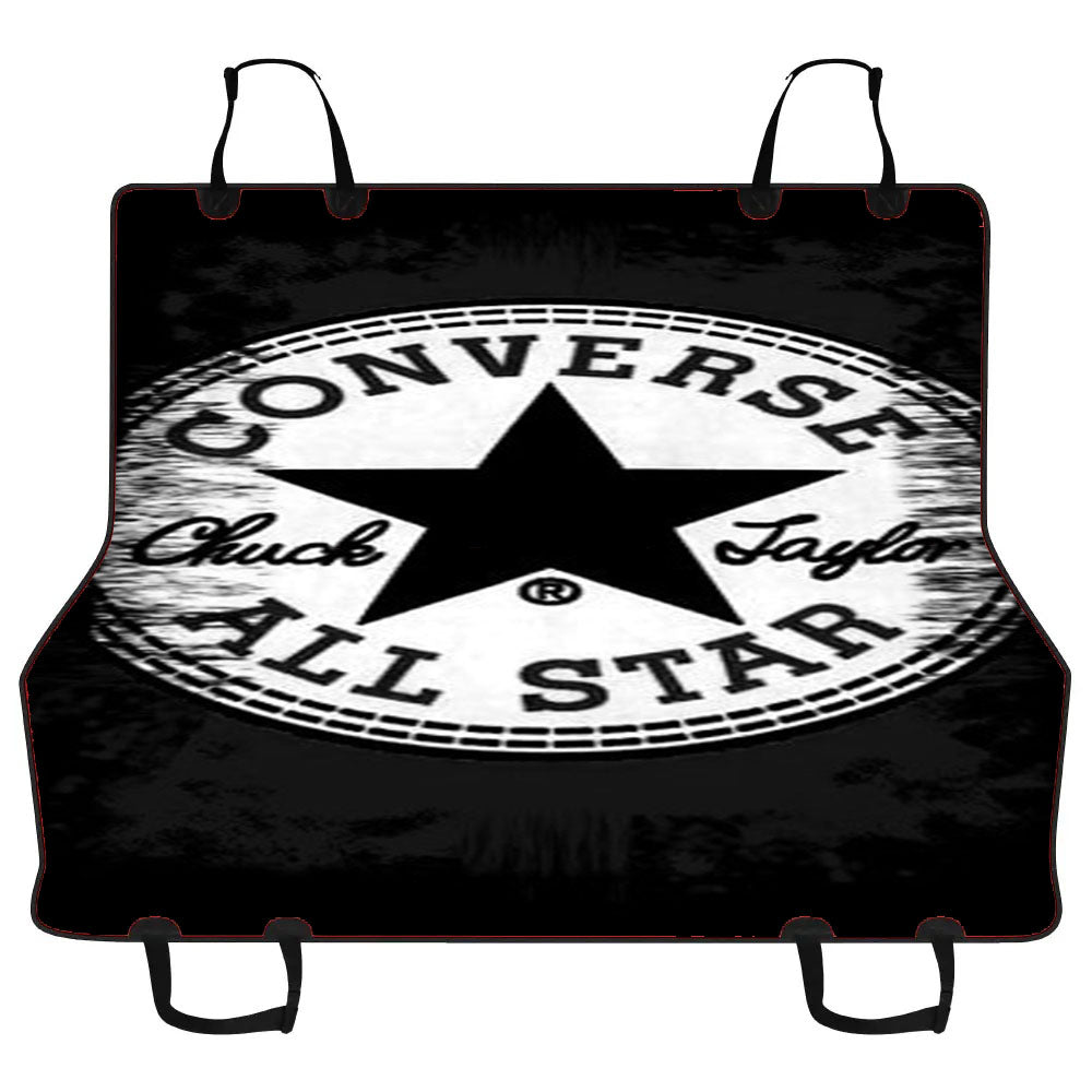 Converse Black Withe Car Pet Seat Cover