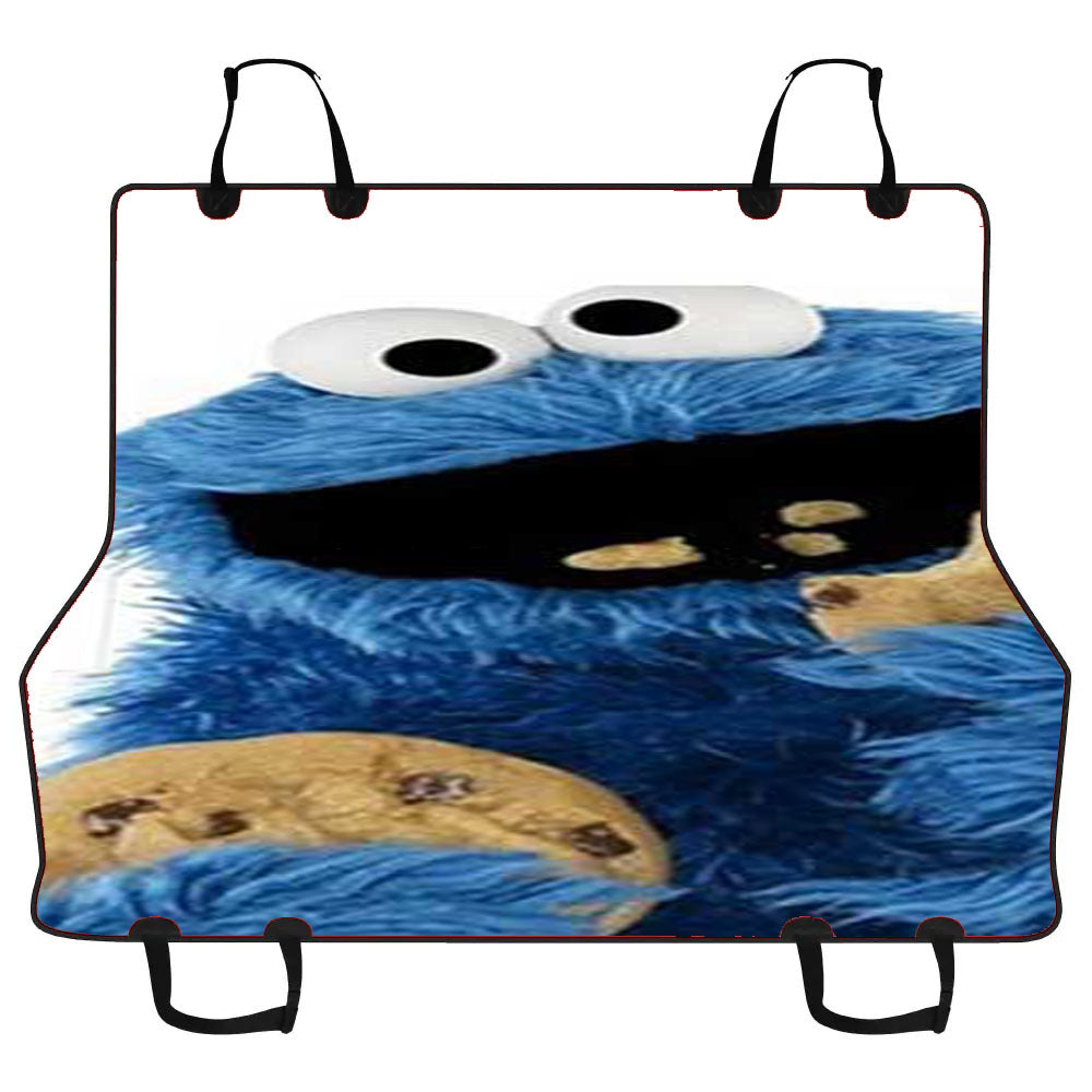 Cookie Monster Eating Cookies Car Pet Seat Cover