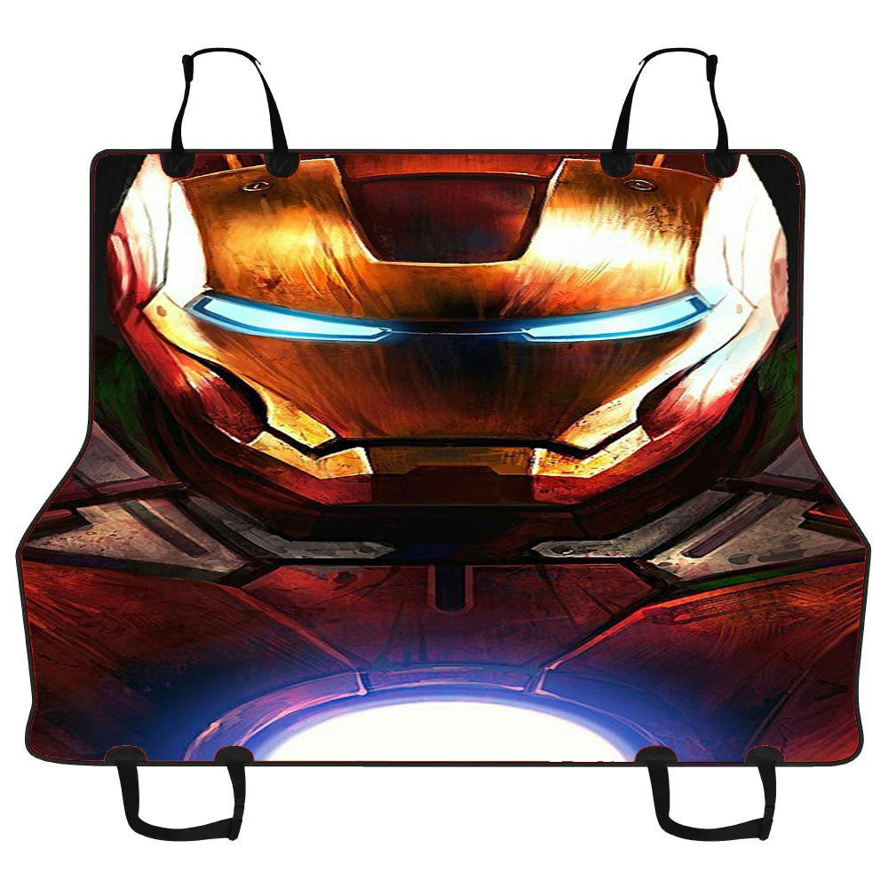 Cool Ironman Art Car Pet Seat Cover