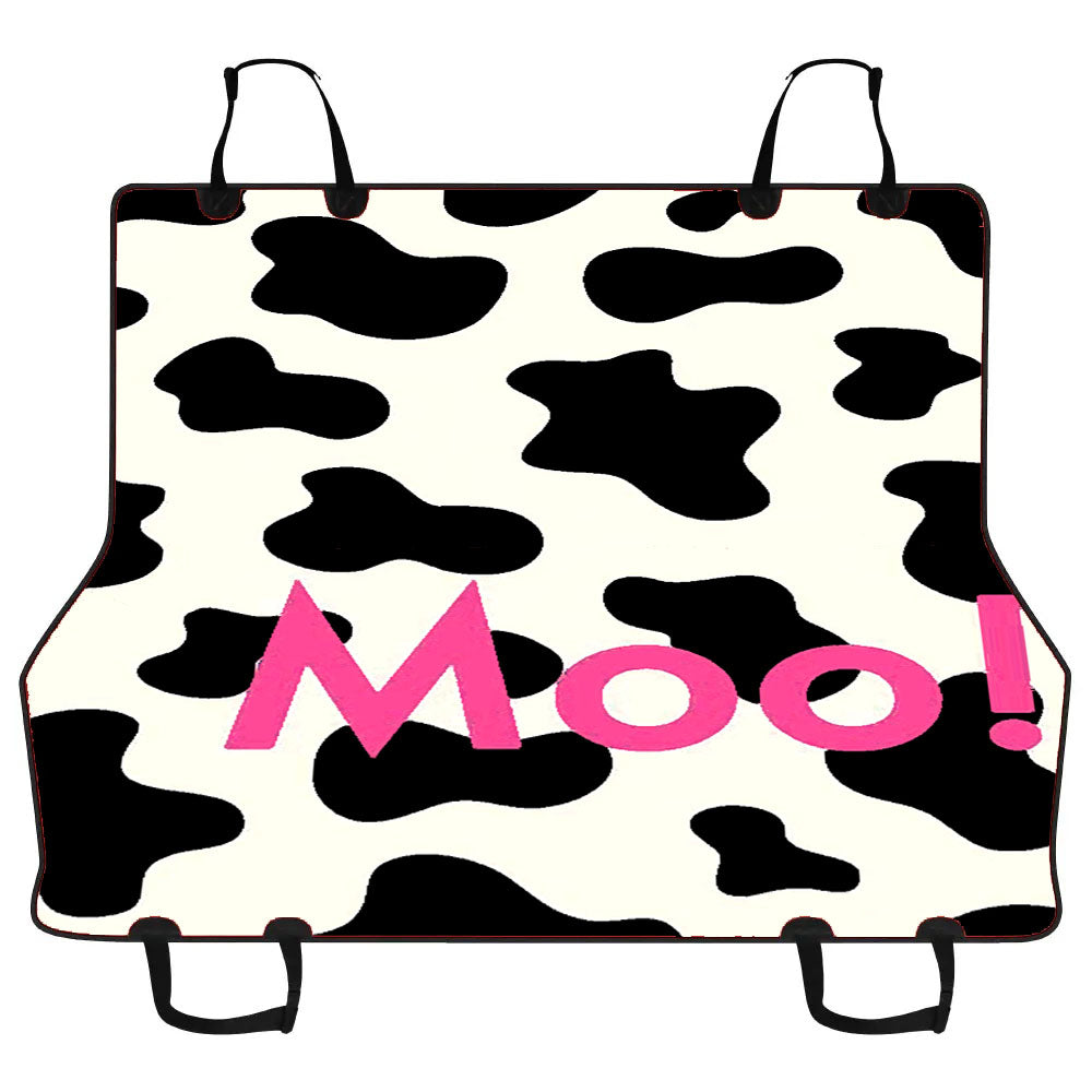 Cow Moo Pattern Car Pet Seat Cover