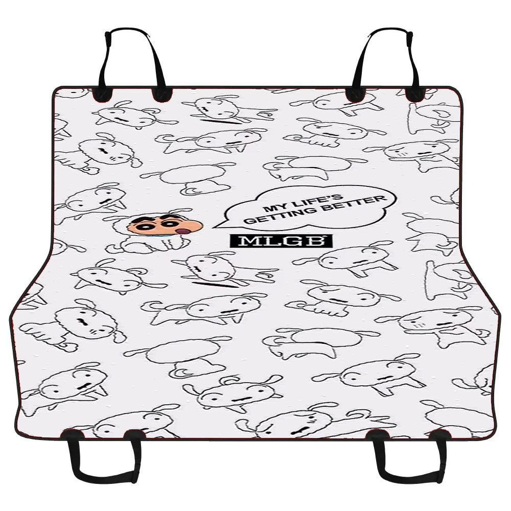 Crayon Shinchan Doodle Pattern Car Pet Seat Cover