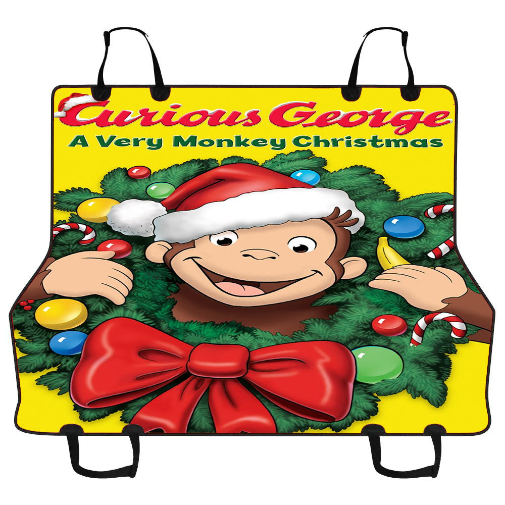 Curious George A Very Monkey Christmas Car Pet Seat Cover
