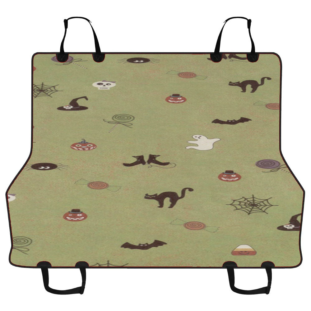 Cute Halloween Pattern Wallpaper Car Pet Seat Cover