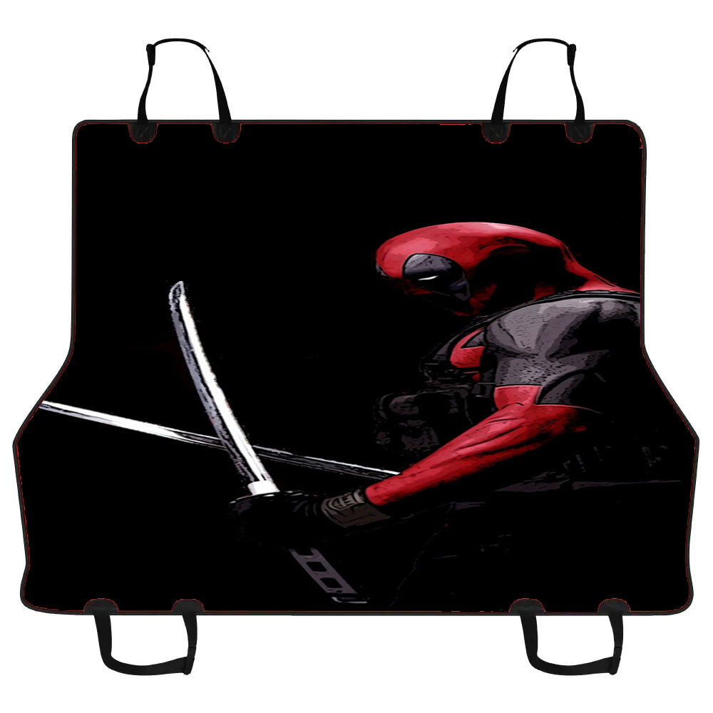 Dark Deadpool Swords Car Pet Seat Cover