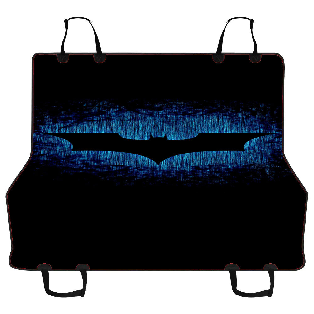 Dc Black And Blue Batman Logo Car Pet Seat Cover