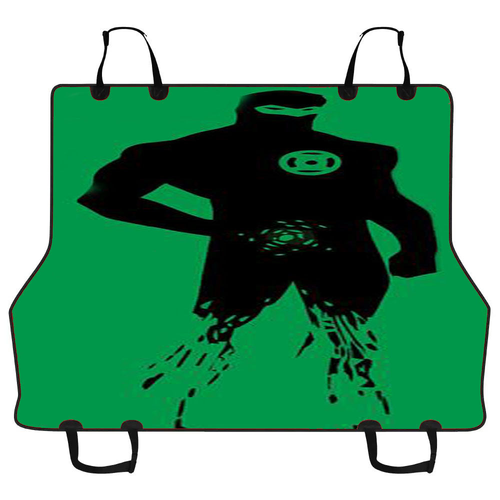 Dc Superheroes Green Lantern Silhouette Car Pet Seat Cover