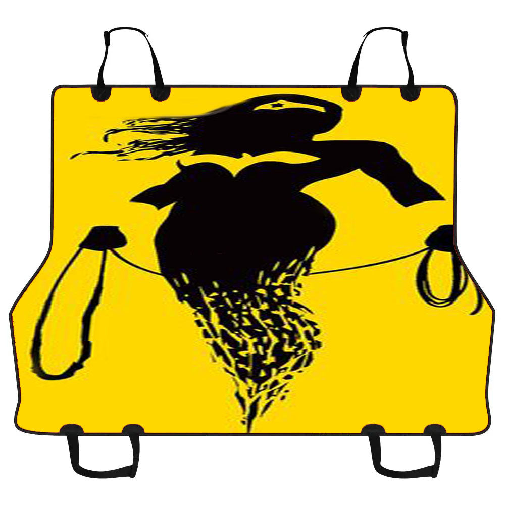Dc Superheroes Wonder Woman Silhouette Car Pet Seat Cover