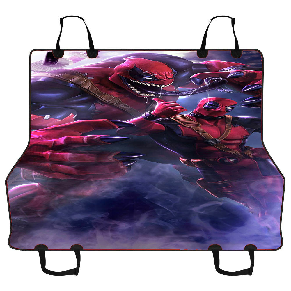Deadpool2 And Monster Car Pet Seat Cover