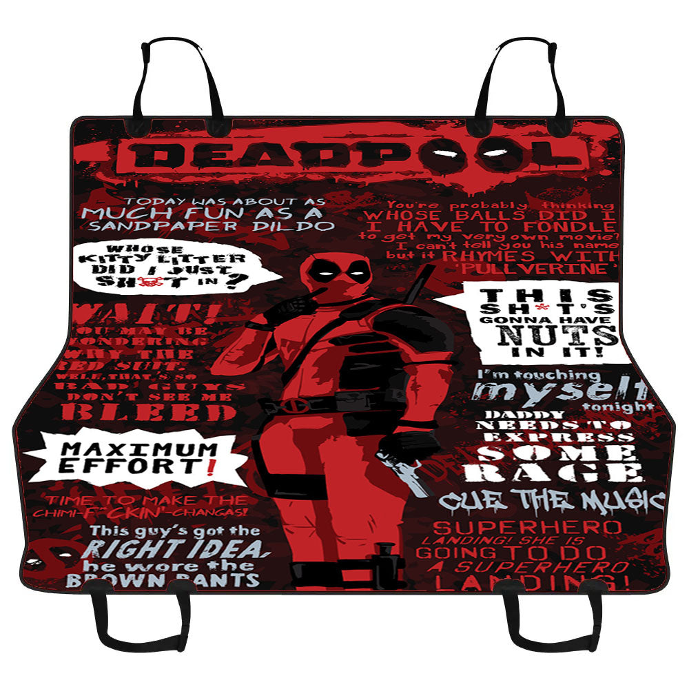 Deadpool 3 Car Pet Seat Cover