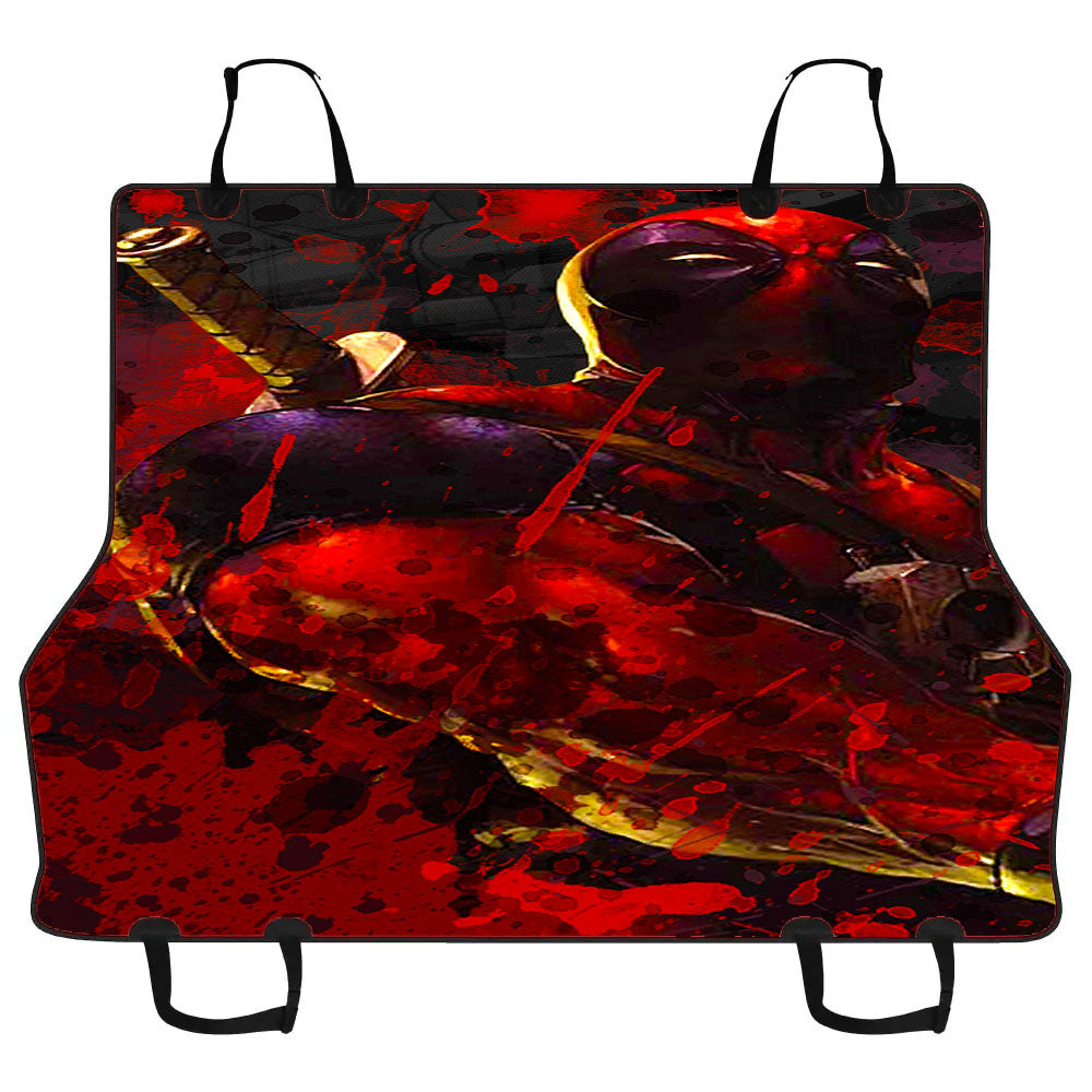 Deadpool Blood Splat Car Pet Seat Cover