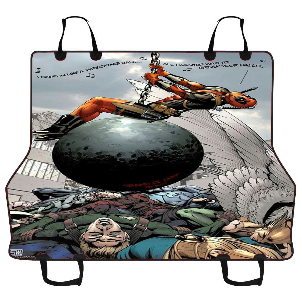 Deadpool Crazy Time Car Pet Seat Cover