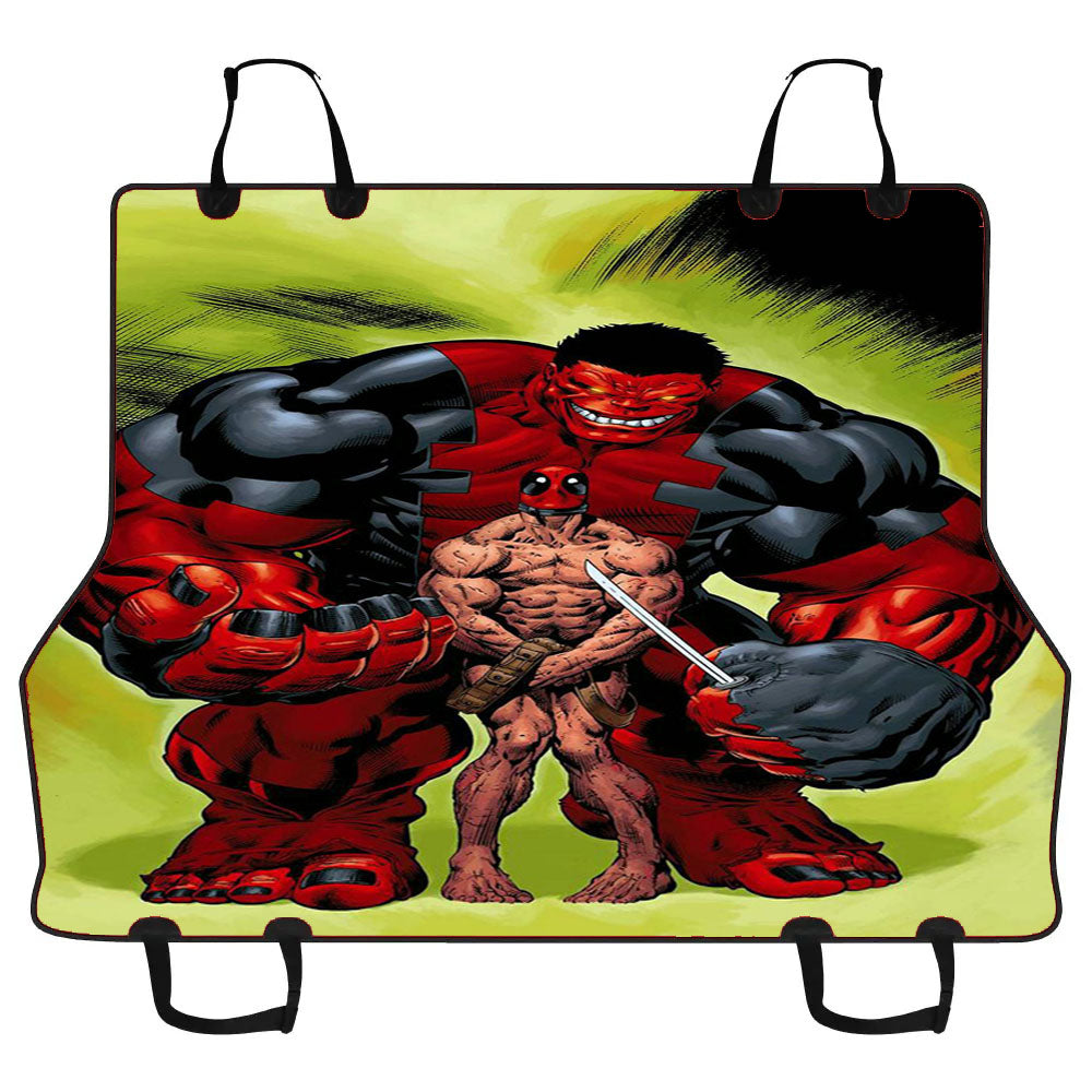 Deadpool Crazy Time Hulk Car Pet Seat Cover