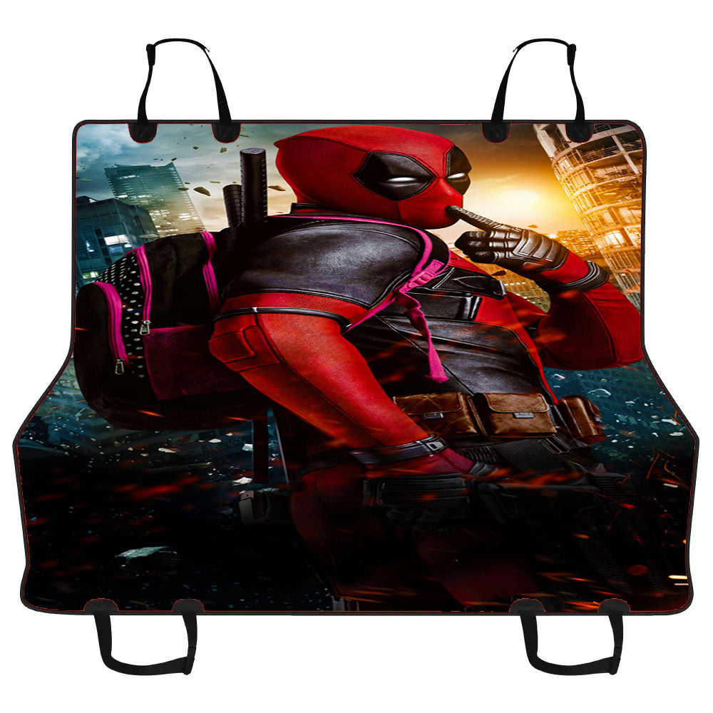 Deadpool Cute Pose Car Pet Seat Cover