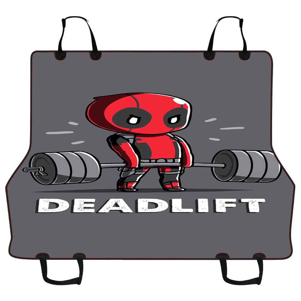 Deadpool Deadlift Funny Car Pet Seat Cover
