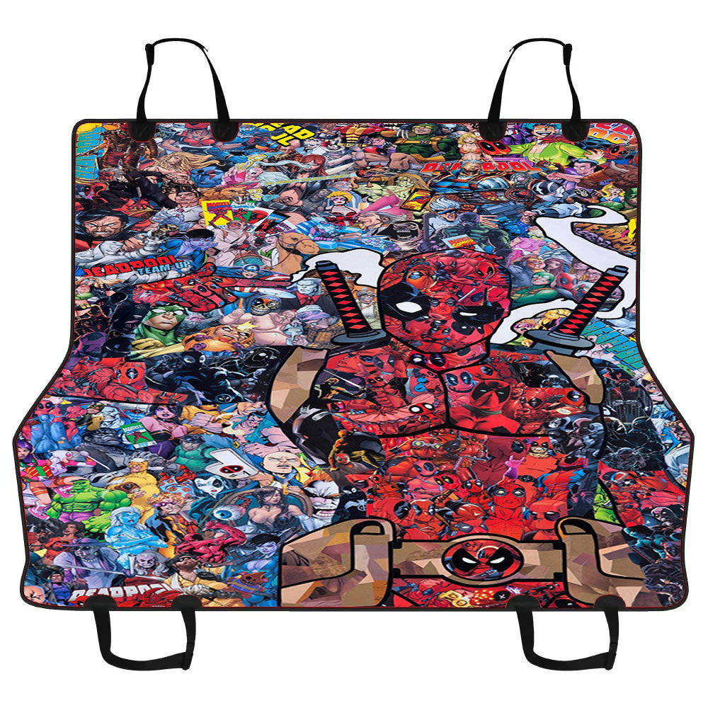 Deadpool Doodle Car Pet Seat Cover