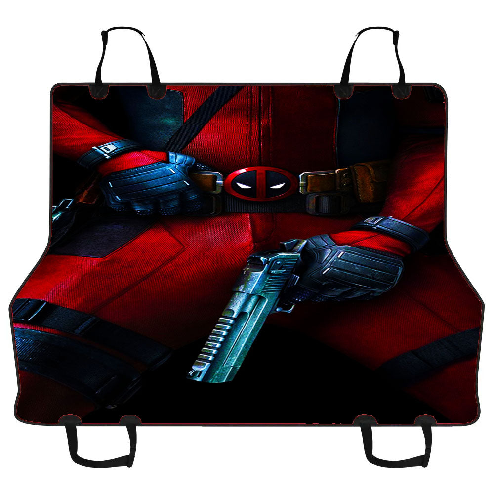 Deadpool Gun Belt Car Pet Seat Cover