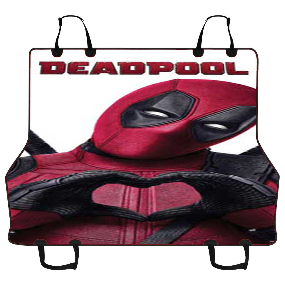 Deadpool Heart Hands Car Pet Seat Cover