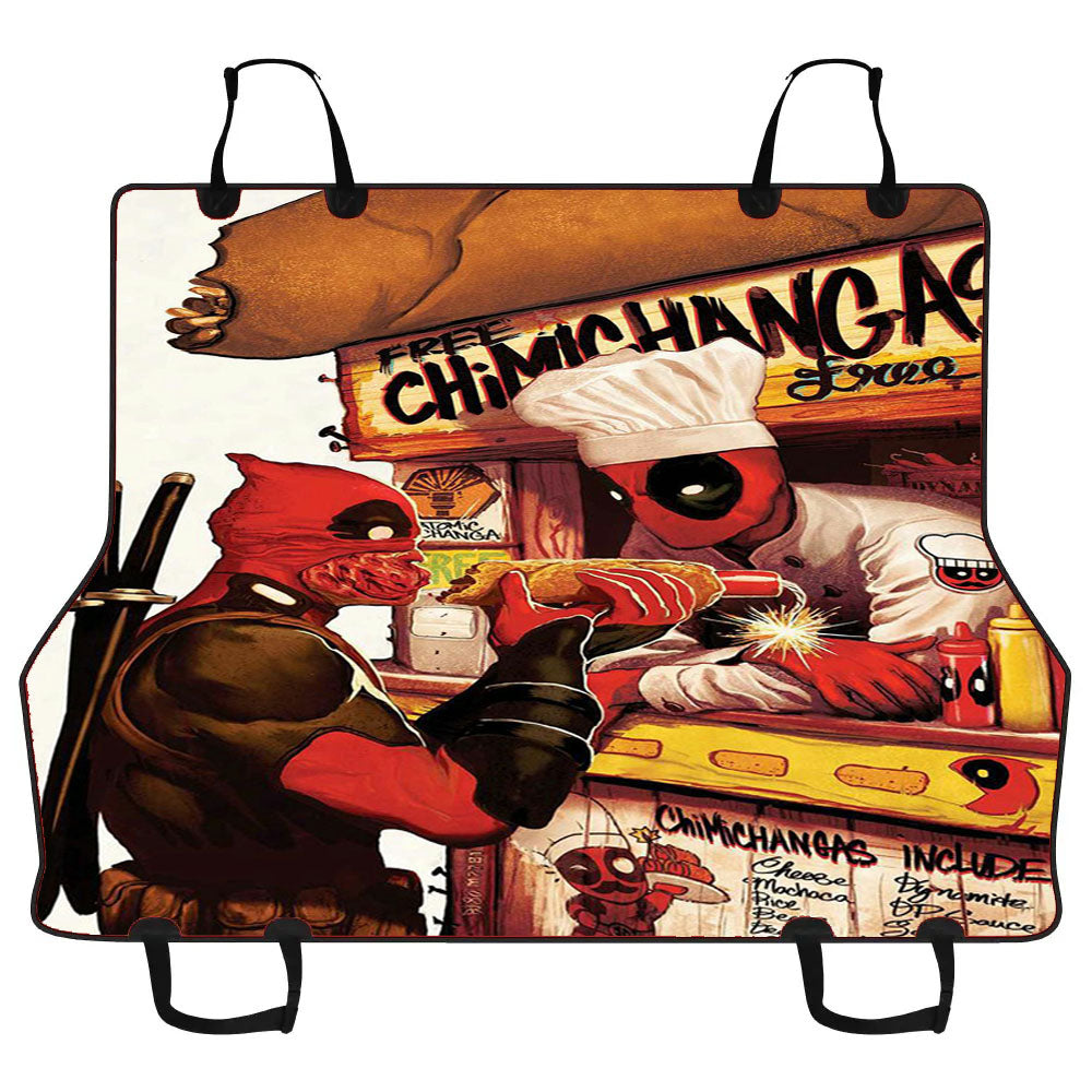 Deadpool Hotdog Car Pet Seat Cover