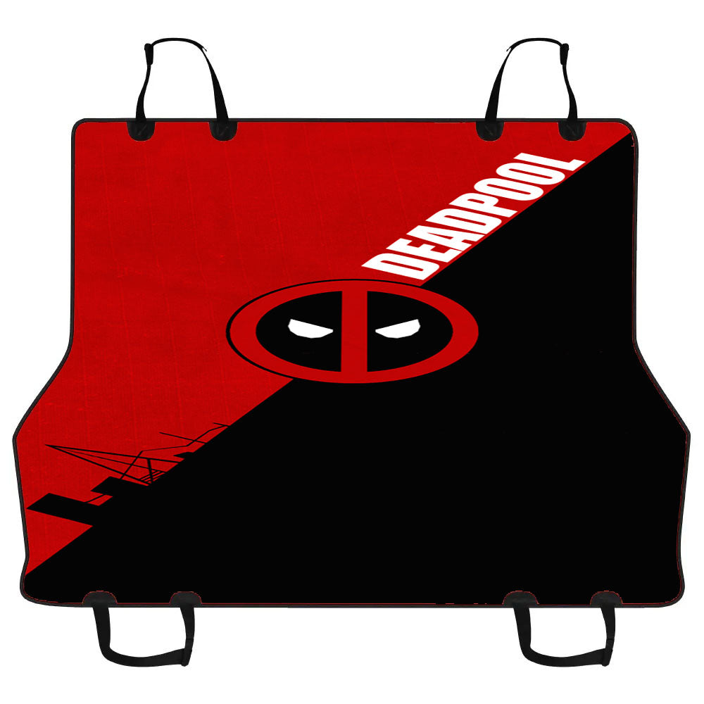 Deadpool Logo Black Red Car Pet Seat Cover