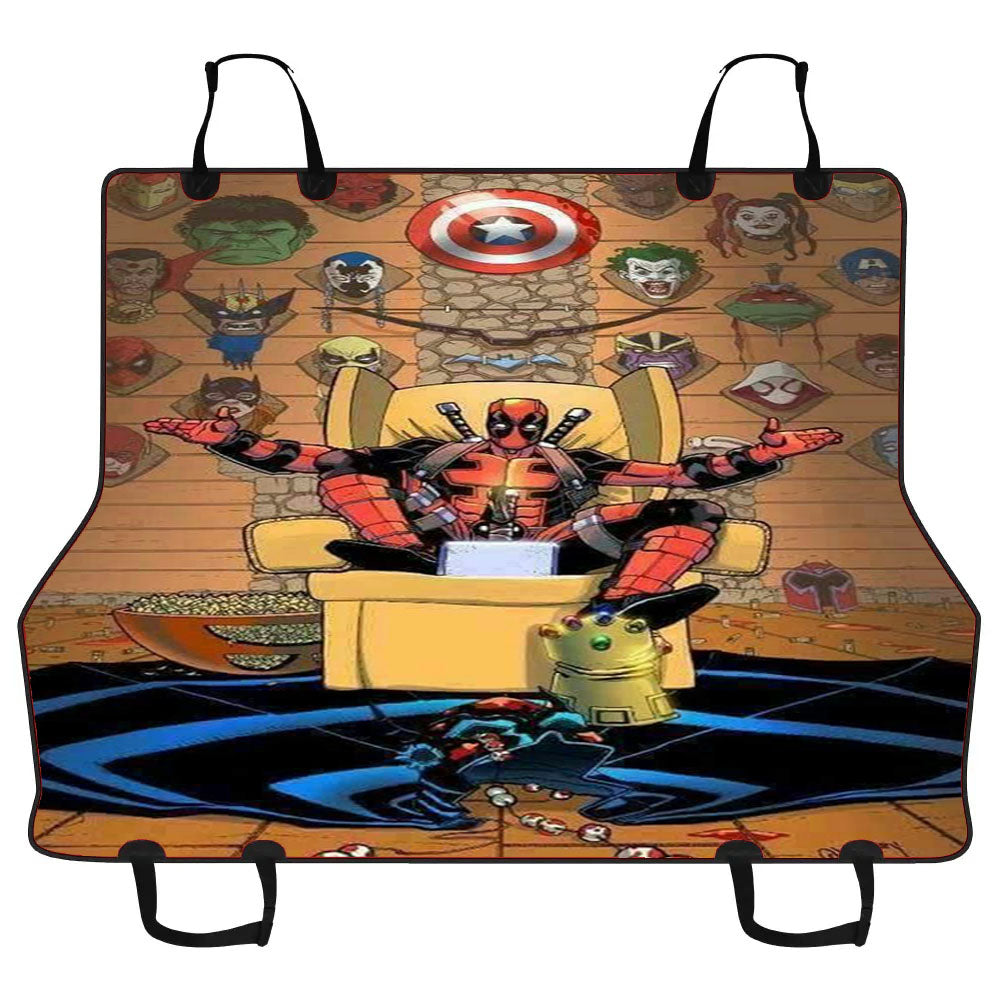 Deadpool Mask Avengers Car Pet Seat Cover