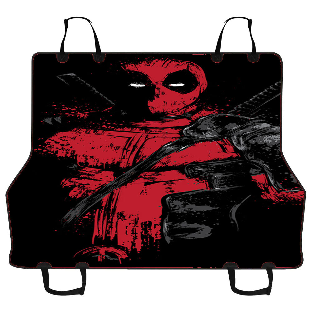 Deadpool Red Mercenary Car Pet Seat Cover