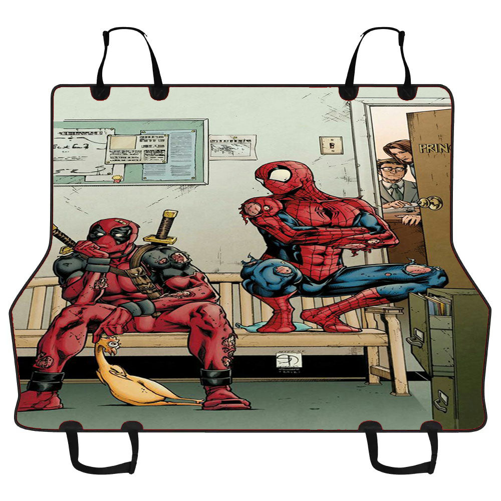 Deadpool Spiderman Car Pet Seat Cover