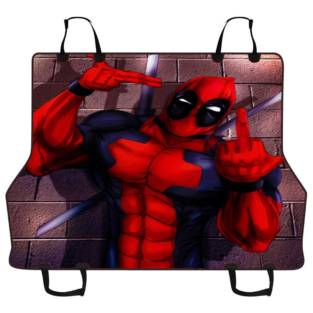 Deadpool Style Car Pet Seat Cover
