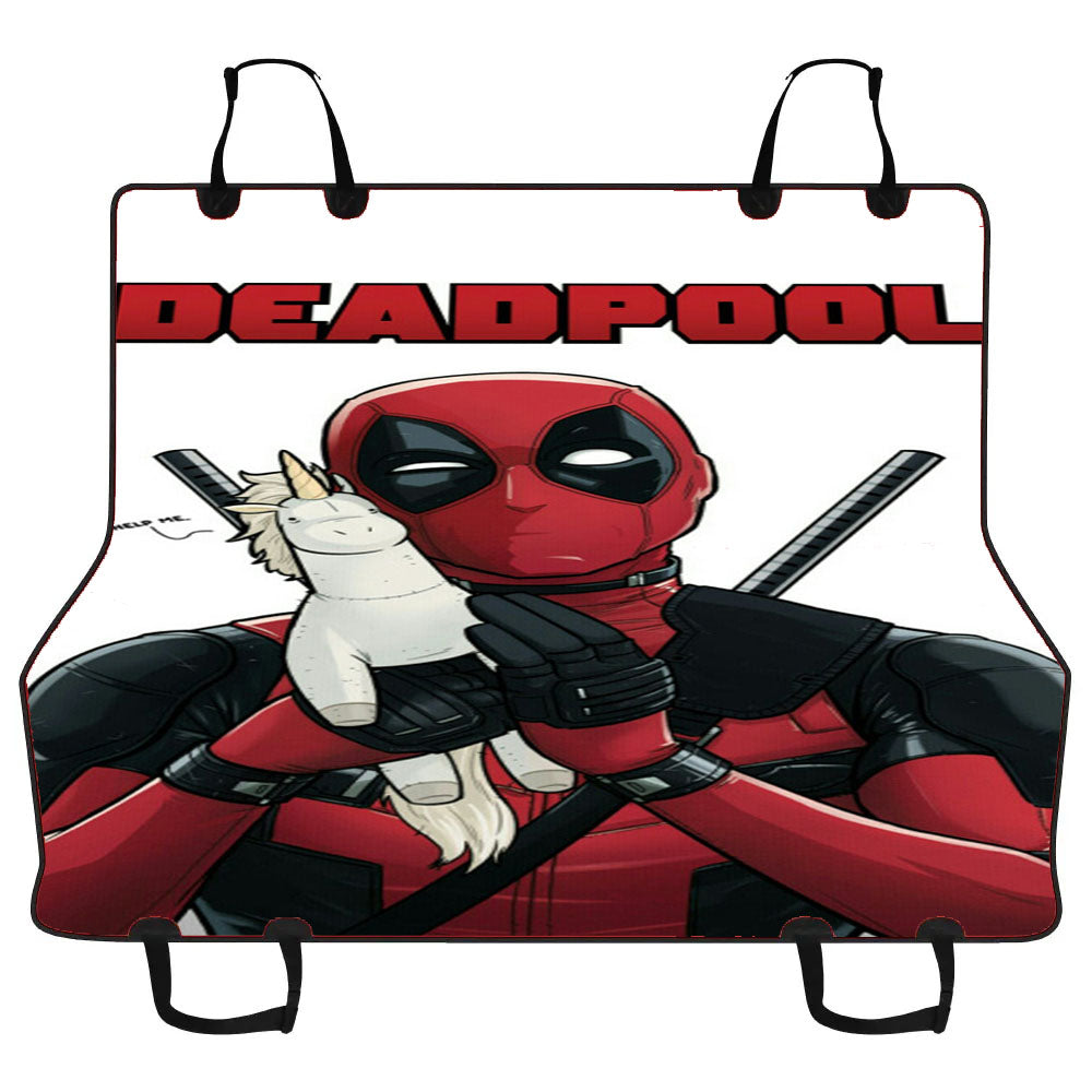 Deadpool Teeth Big Unicorn Car Pet Seat Cover