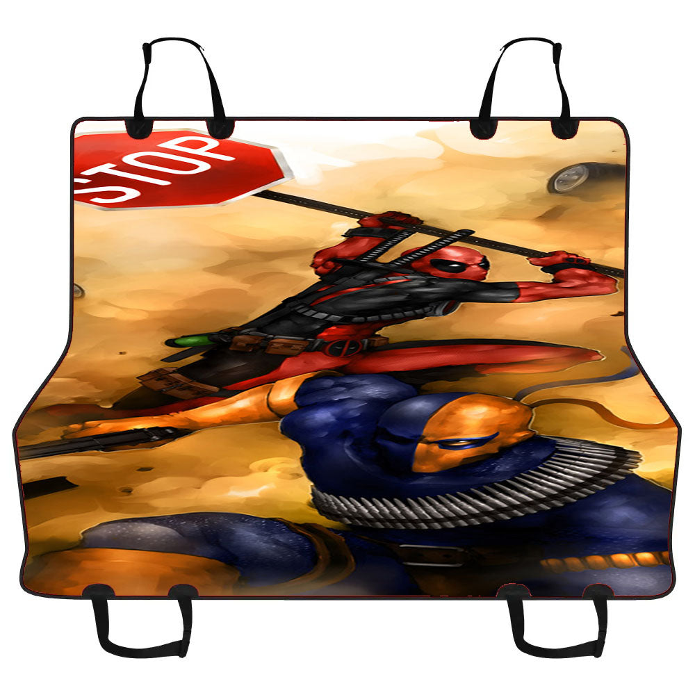 Deadpool Vs Deathstroke Car Pet Seat Cover