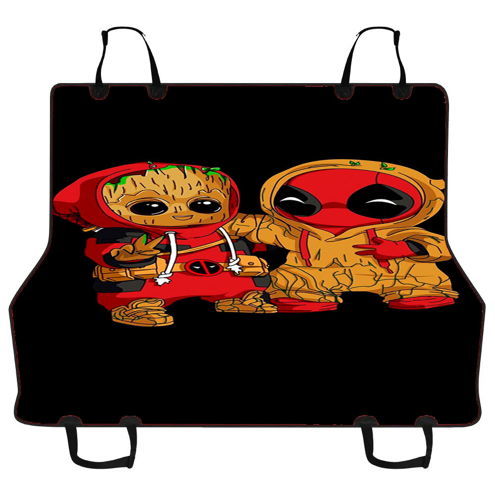 Deadpool X Groot Car Pet Seat Cover