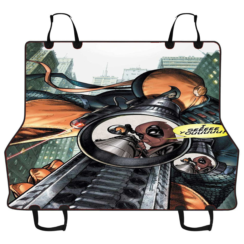 Deathstroke And Deadpool Scope Car Pet Seat Cover