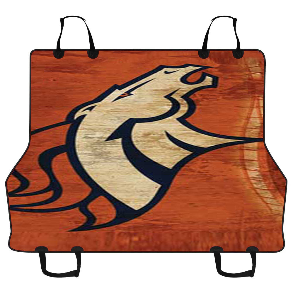 Denver Broncos Cracked Bkg Car Pet Seat Cover