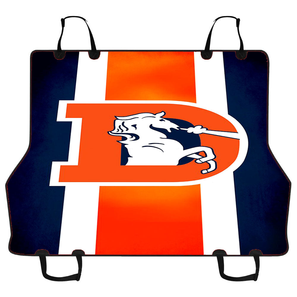 Denver Broncos Flag Houses Car Pet Seat Cover
