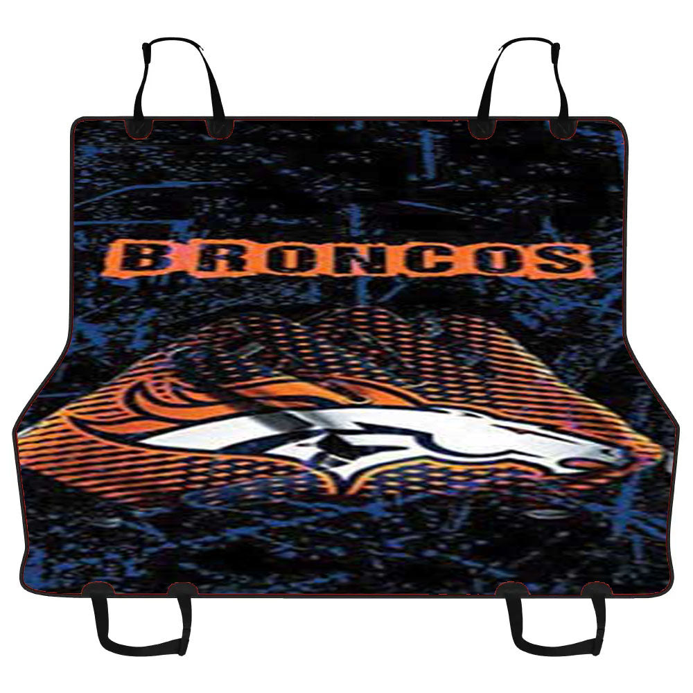 Denver Broncos Gloves Rough Car Pet Seat Cover