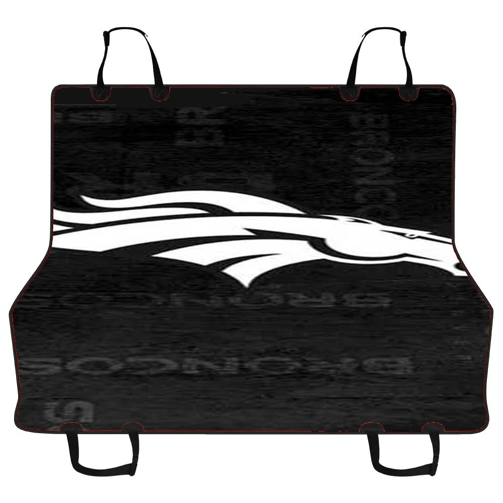 Denver Broncos Rough Grey Car Pet Seat Cover
