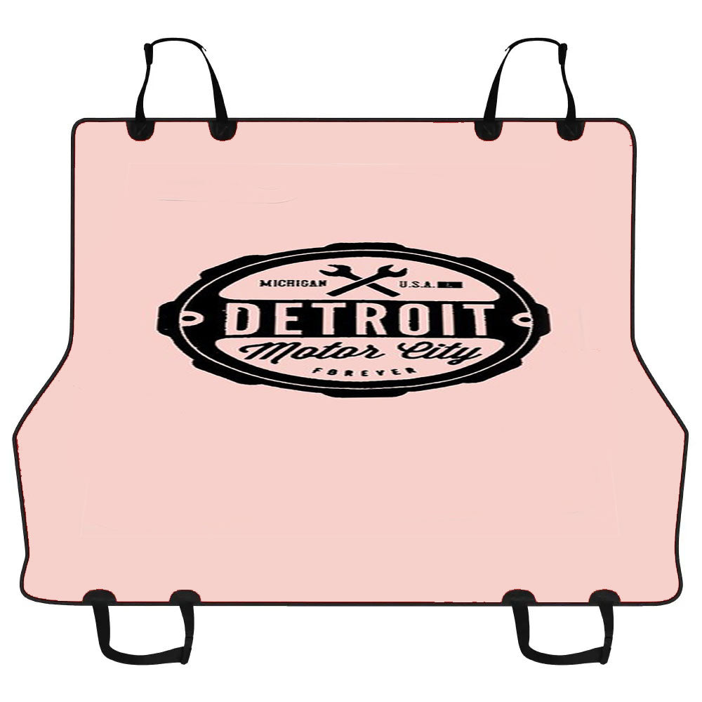 Detroit Motor City Forever Michigan Rock City Tiger Car Pet Seat Cover