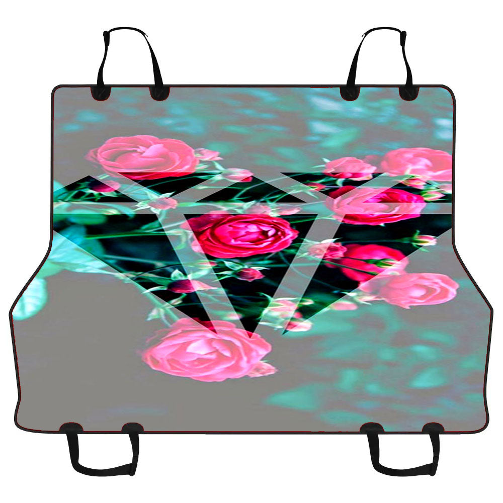 Diamond Flower Poster Car Pet Seat Cover