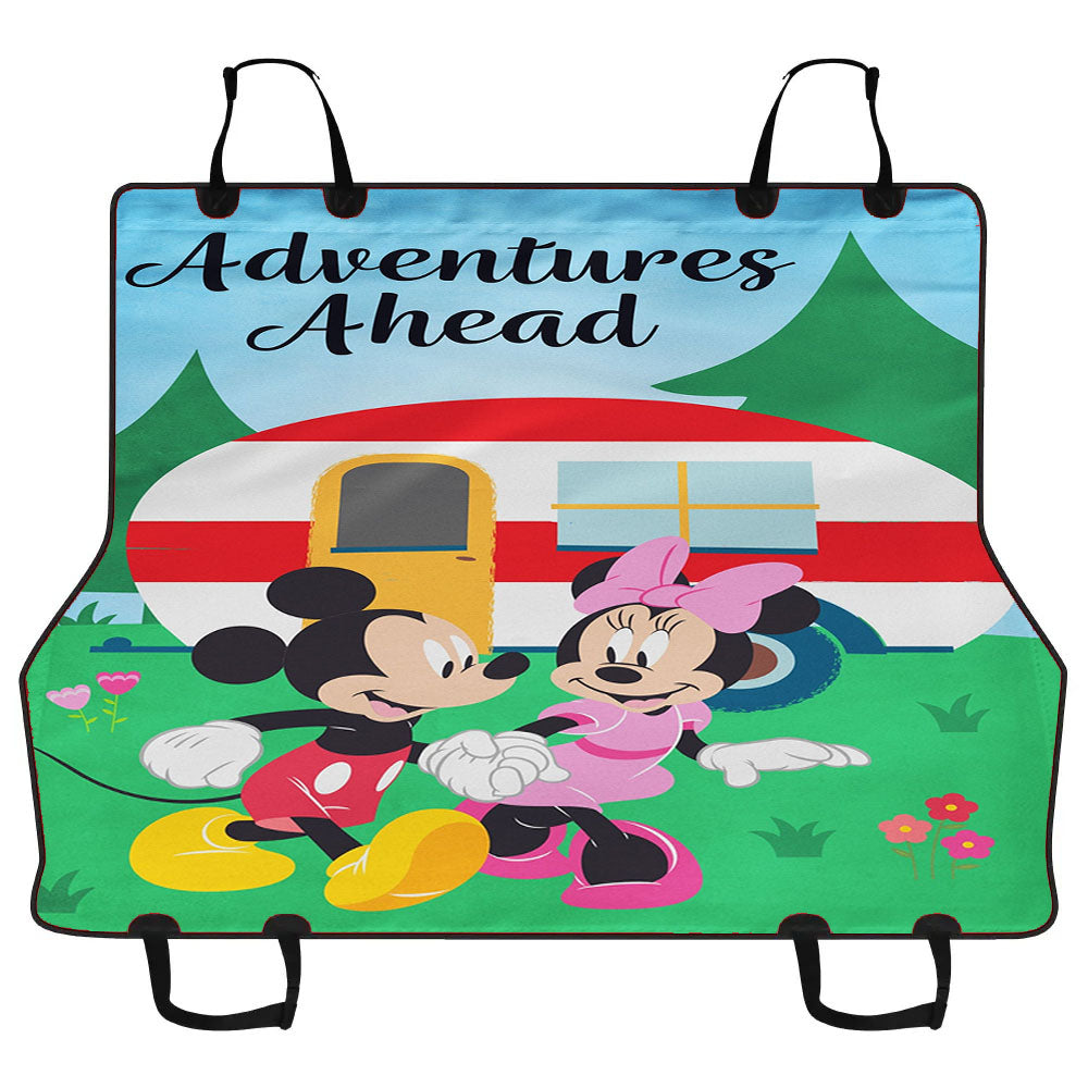 Disney Adventures Ahead Camper Mickey And Minnie Car Pet Seat Cover